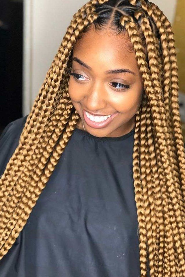 Golden Layers Braid Hairstyle