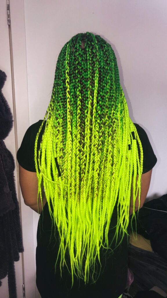 Neon Peekaboo Braids