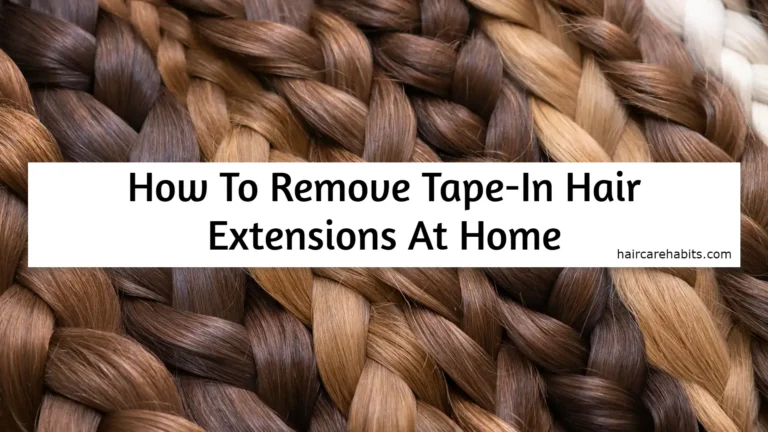 how to remove tape in extensions at home