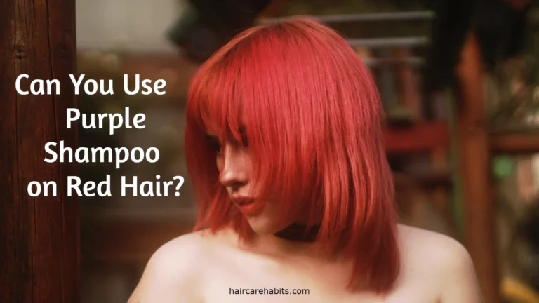 purple shampoo on red hair