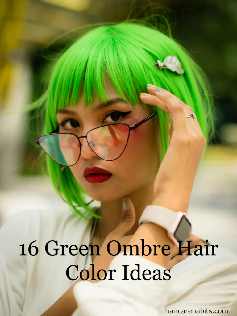green ombre hair