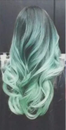 light green ombre hair