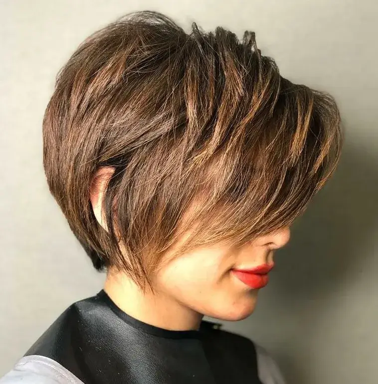 short bob layered haircut