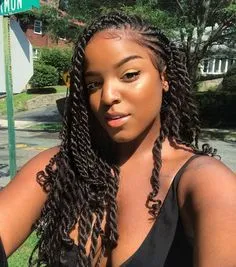 half cornrows half kinky twist