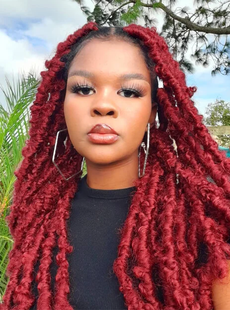 red hair kinky twists