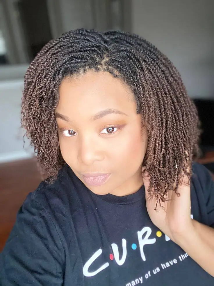 short kinky twist