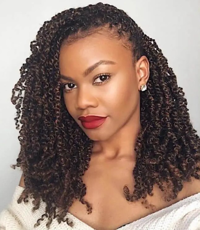 shoulder length kinky twist